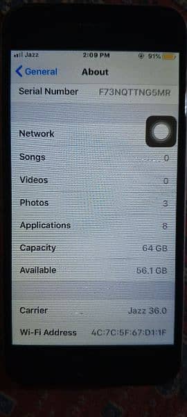 I phone 6 64 gb PTA Approved All ok 6