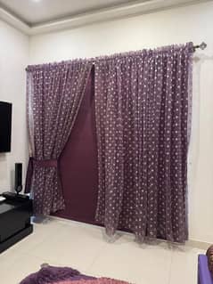 velvet curtains and blinds