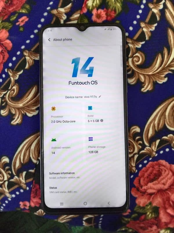 vivo y17s 6/128 condition  10/10 no open no repair. . . 1