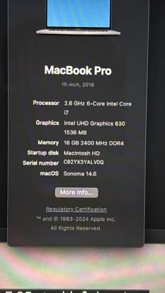 Macbook Pro 2019 15"inch 5