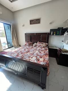 Bed with side tables and dressing for sale