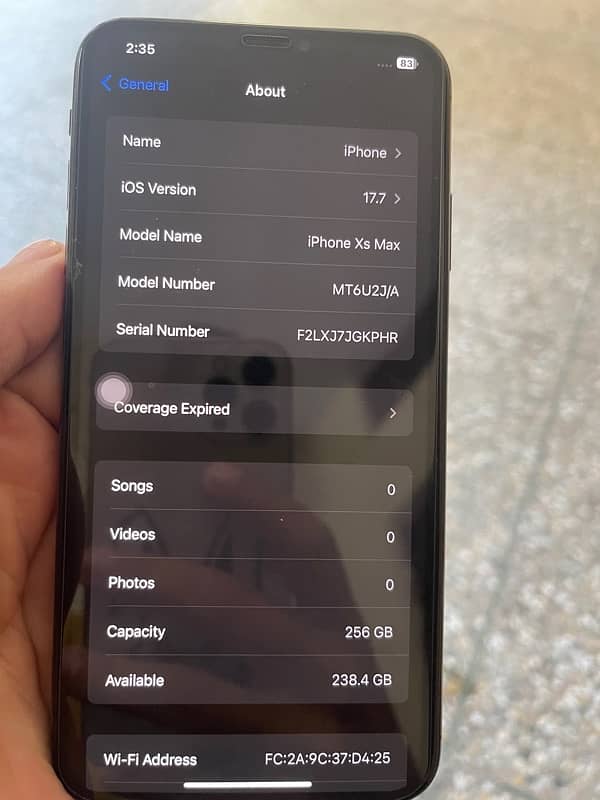 xs max 256gb pta approved 7