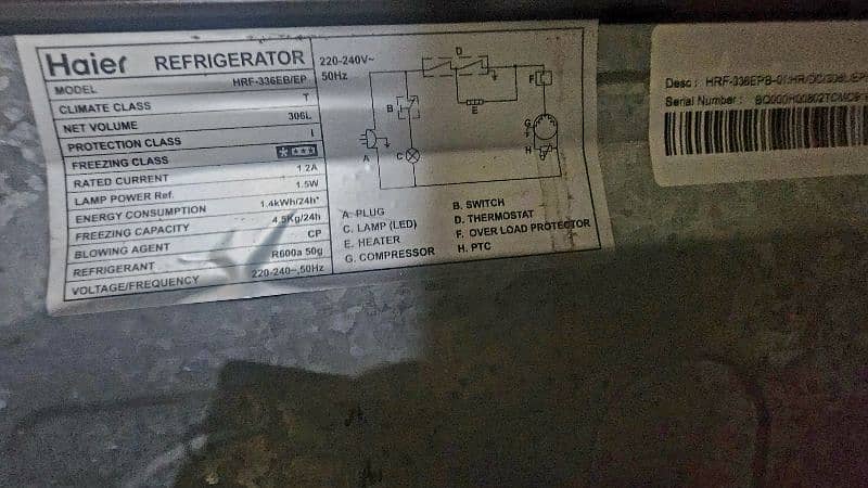 Haier E-Star Invertor Refrigerator 4