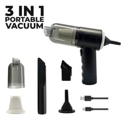 3 In 1 Portable Vacuum Cleaner Duster Blower Air Pump Wireless Hand-h