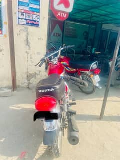 Honda 125 Red 2020 Model Single Digit Golden Number