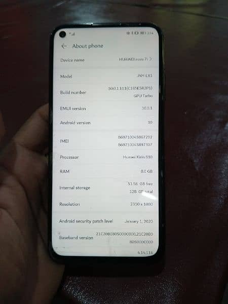 Huawie Nova 7i 8/128gb 7