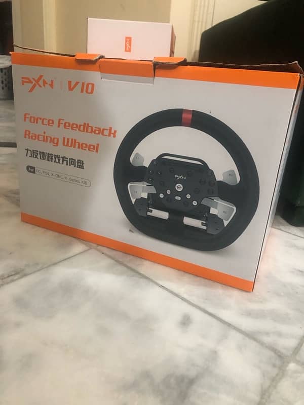 Pxn V - 10 full force feedback steering wheel for pc ,ps4,Xbox 1