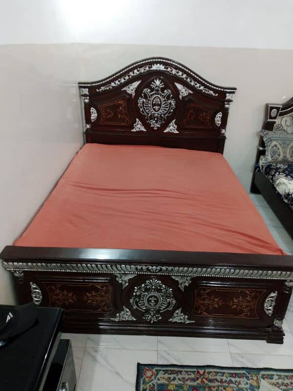 Chinyoti bed Queen size shiham 03443787156 3