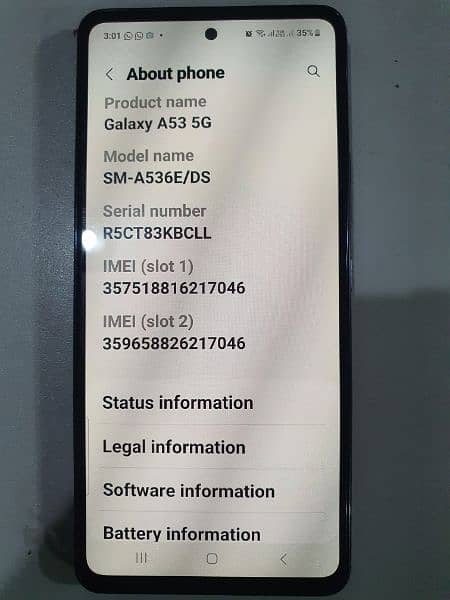 Samsung A53 8/128 pta aprove with box 6