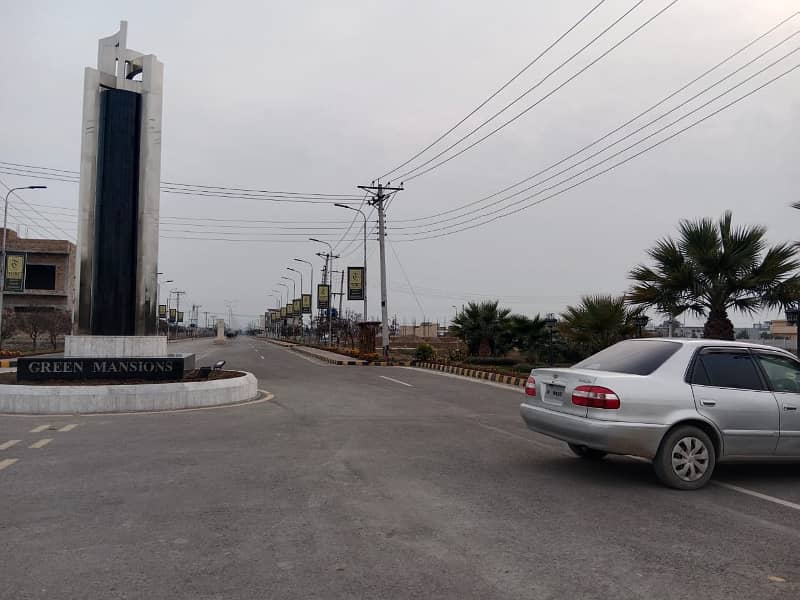 5 marla ideally locate Plot Avaialble at Green Mansions Mardan Phase 2 12