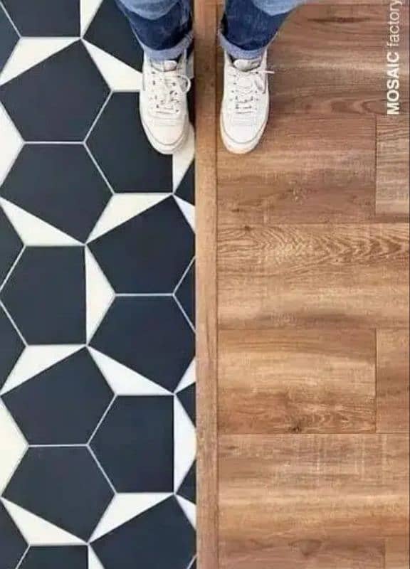 Pvc Vinyl Flooring/Wooden Flooring. 11