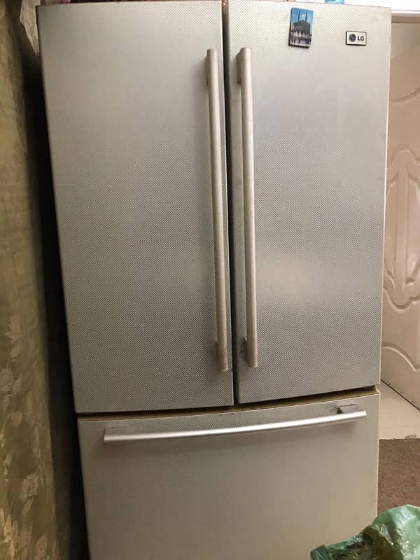 LG Triple door fridge + freezer 9