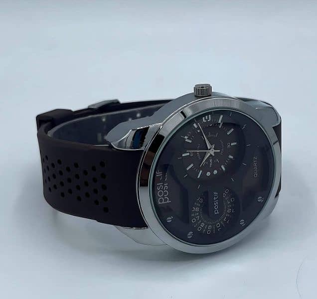 Stylish Analog Man's Stainless steel wrist watch 4