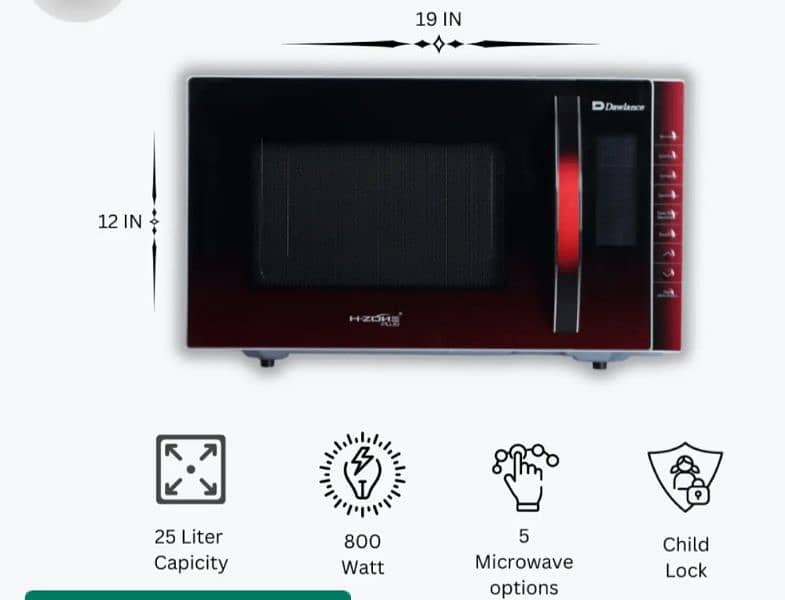 dawlance baking series combination microwave oven 6