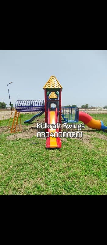 Swings |Slides |Seesaw |Merry go round |Jungle gym |bar |indoor slides 3