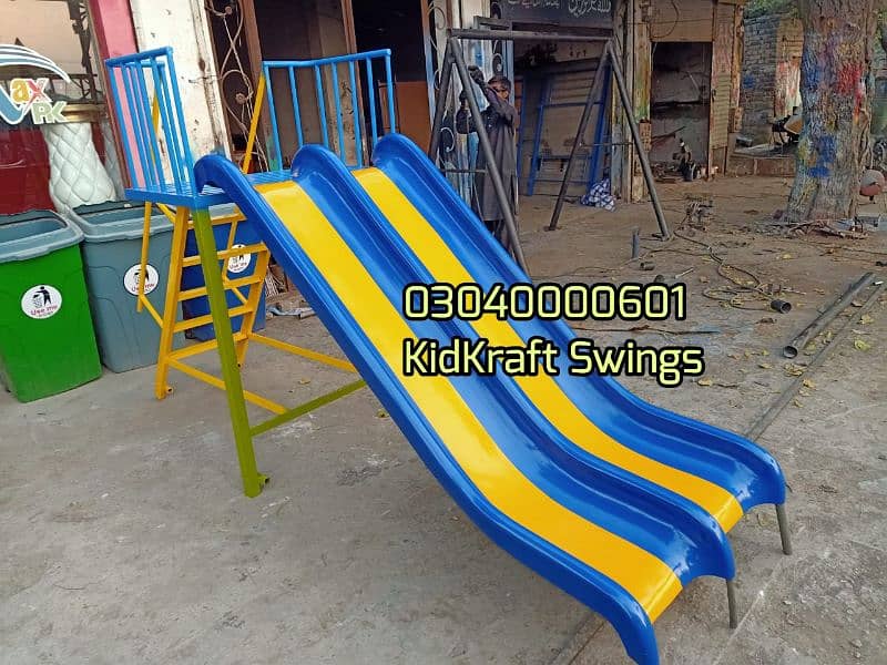 Swings |Slides |Seesaw |Merry go round |Jungle gym |bar |indoor slides 5