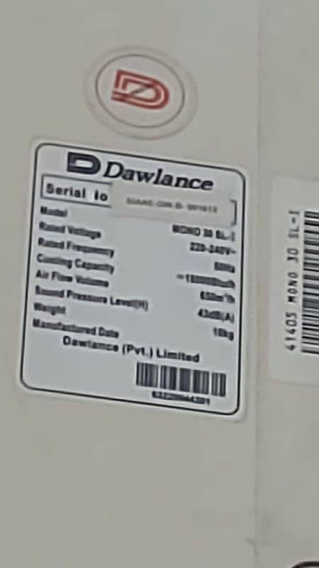 Dawlance ac 1.5 ton 0