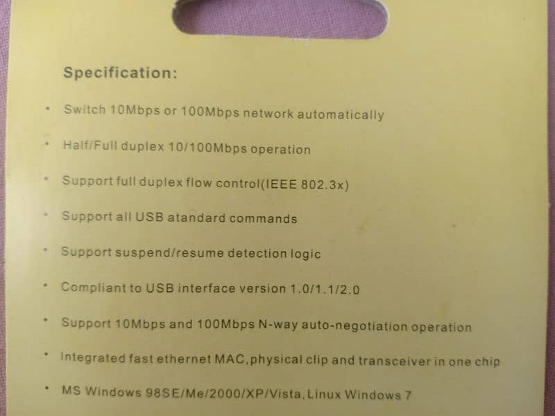 USB 2.0 Ethernet Adapter 6