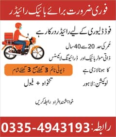 Bike Rider Required