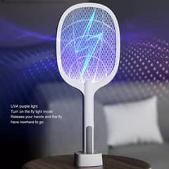 Rechargeable Electric Mosquito Killer Racket 2 In 1 Led Flash Light