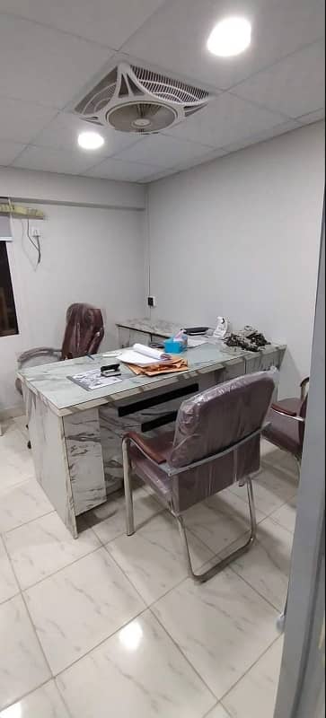 *FURNIESHED OFFICE AVAIABLE FOR SALE AT PECHS BLK 6 NEAR JHEEL PARK* 2