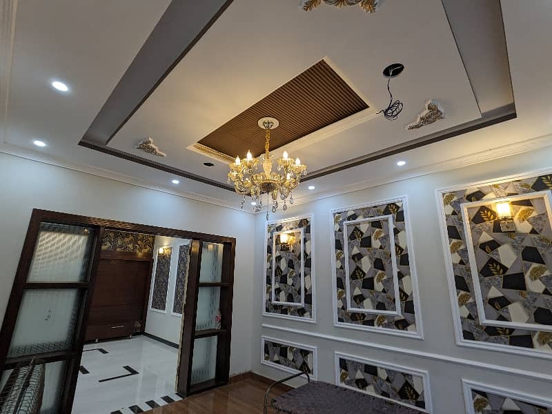 Brand New 10 Marla Beautiful House Standard Size House Latest Stylish Spanish Style Design Available For Sale In Opf Housing Society Lahore With Original Pics 9