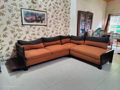 Solid L shaped sofa