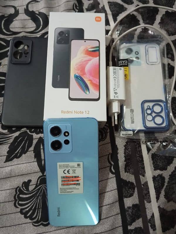 Mi redmi note 12 brand new condition. scratchless 4