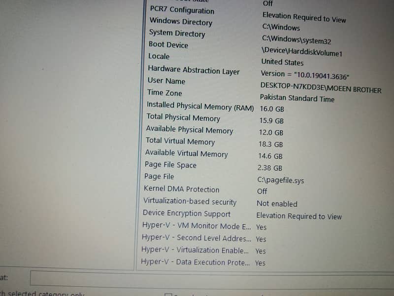 Dell laptop model 5580 core i7 7 generation  16RM 256SSD 1