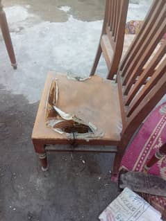 Dining table and 6 chairs for sale