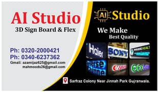 3d sign board & flex 0