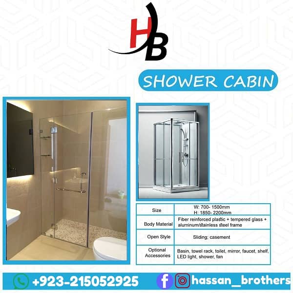 shower cabin and glass screen 0