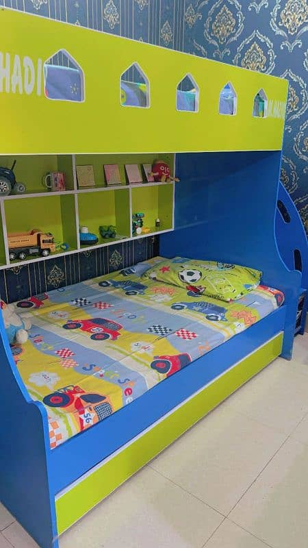 kids bunker bed doubles story like new 3