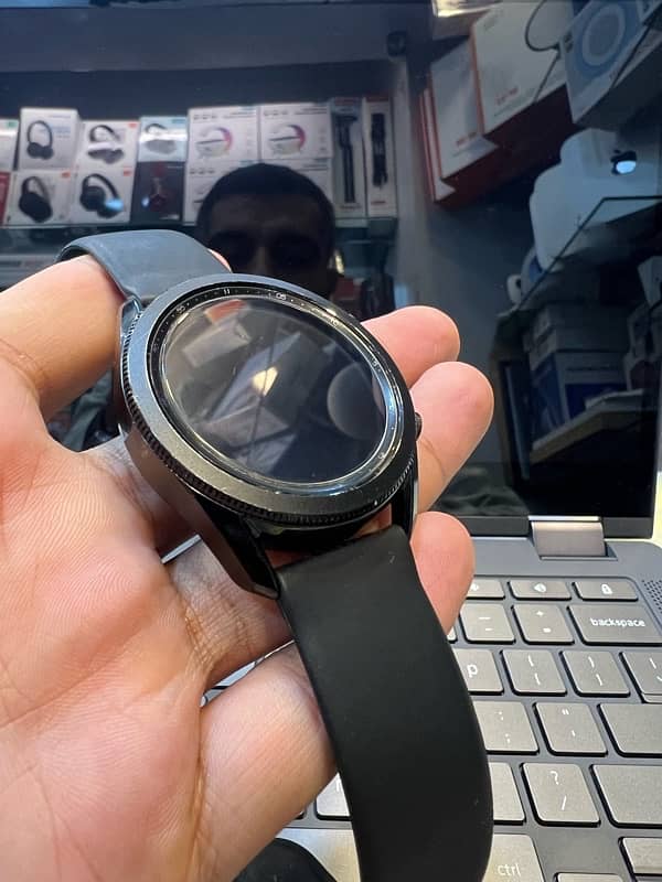 samaung galaxy watch 3 45mm Black Shaded Screen Full working Condition 1