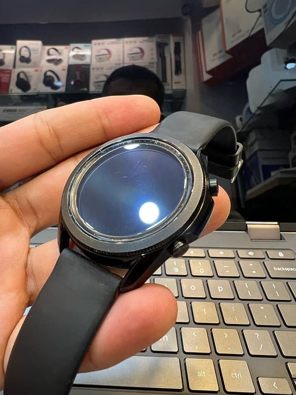 samaung galaxy watch 3 45mm Black Shaded Screen Full working Condition 2