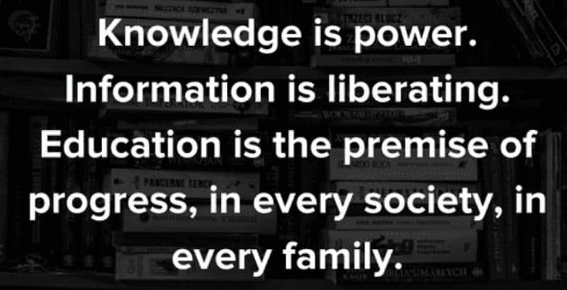 Knowledge is Power. 0