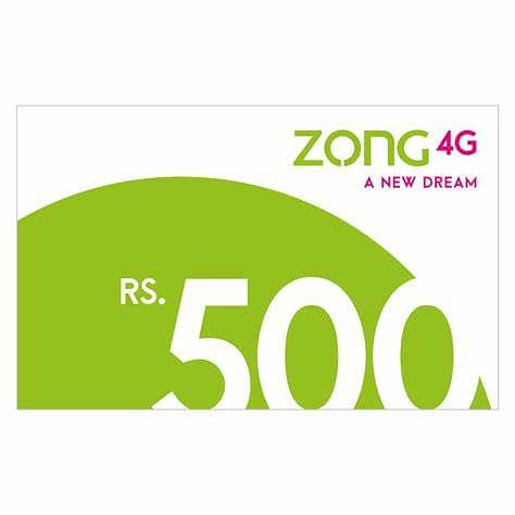 Zong 500 card 0