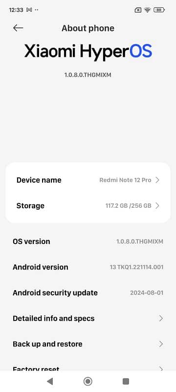 Xiaomi Redmi Note 12 Pro with Box and Warranty 13