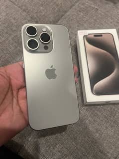 i phone 15 Pro 256GB Dual sim PTA approved 0