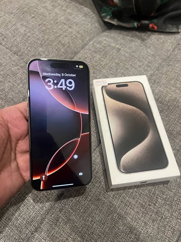 i phone 15 Pro 256GB Dual sim PTA approved 3