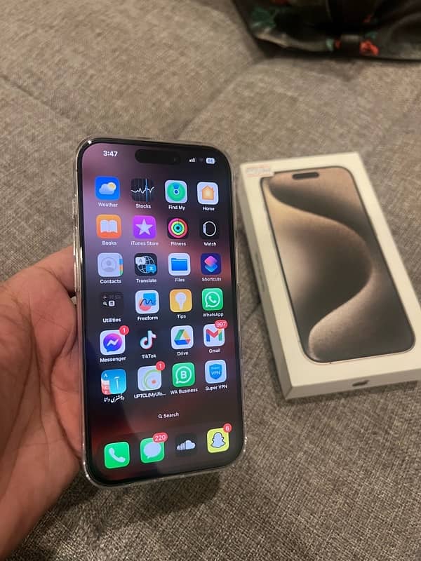 i phone 15 Pro 256GB Dual sim PTA approved 4