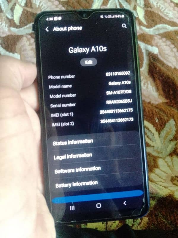 samsung a10s all okay 3/32 2