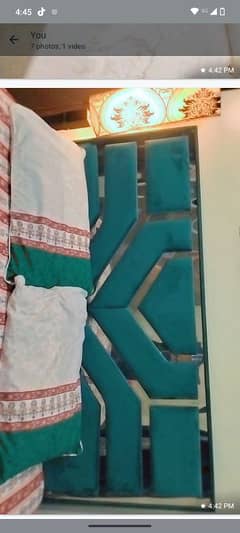 queen size bed set in good condition