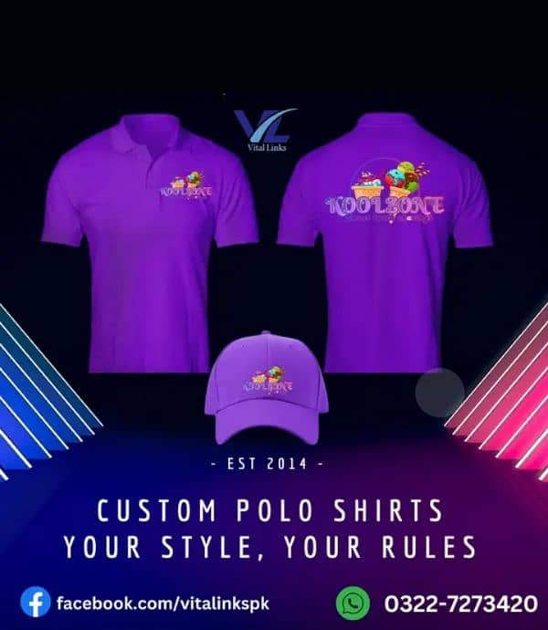 Polo Shirt / T-Shirt / Cap / Custom Shirts / Embroidery 2