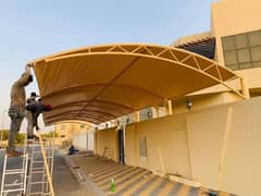 Heat Protection tensile fabric: car parking shade | az roofing 0