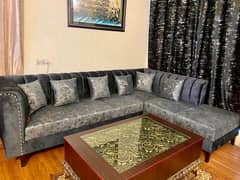 Few months used 6,seater Lshape corner sofa excellent condition