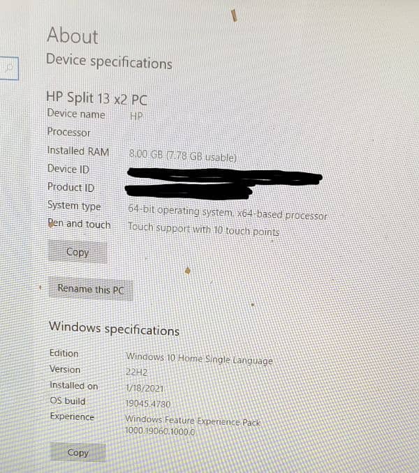 Upgraded HP Split 13 x2 (Laptop & Tablet 2 in 1) 5