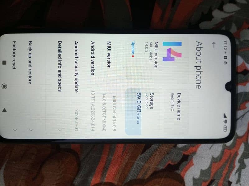 new condition m ha fresh ha redmi 13c black ram 6 GB ROM128 6