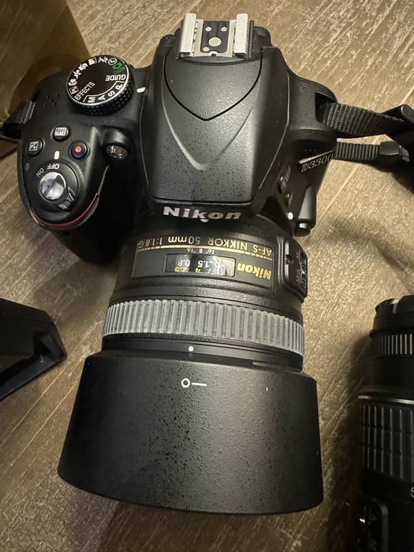 Nikon D3300 with 18-55mm and 50mm portrait lens 2