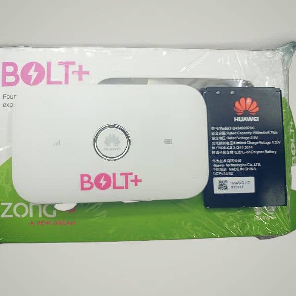 ZONG 4G BOLT + UNLOCK ALL DATA SIMS 2